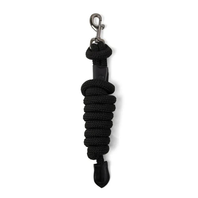 Cameo Competition Leather Leadrope - Black