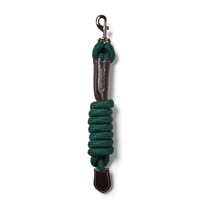 Cameo Competition Leather Leadrope - Evergreen