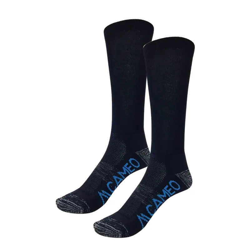 Cameo Bamboo Adults Boot Sock - Black