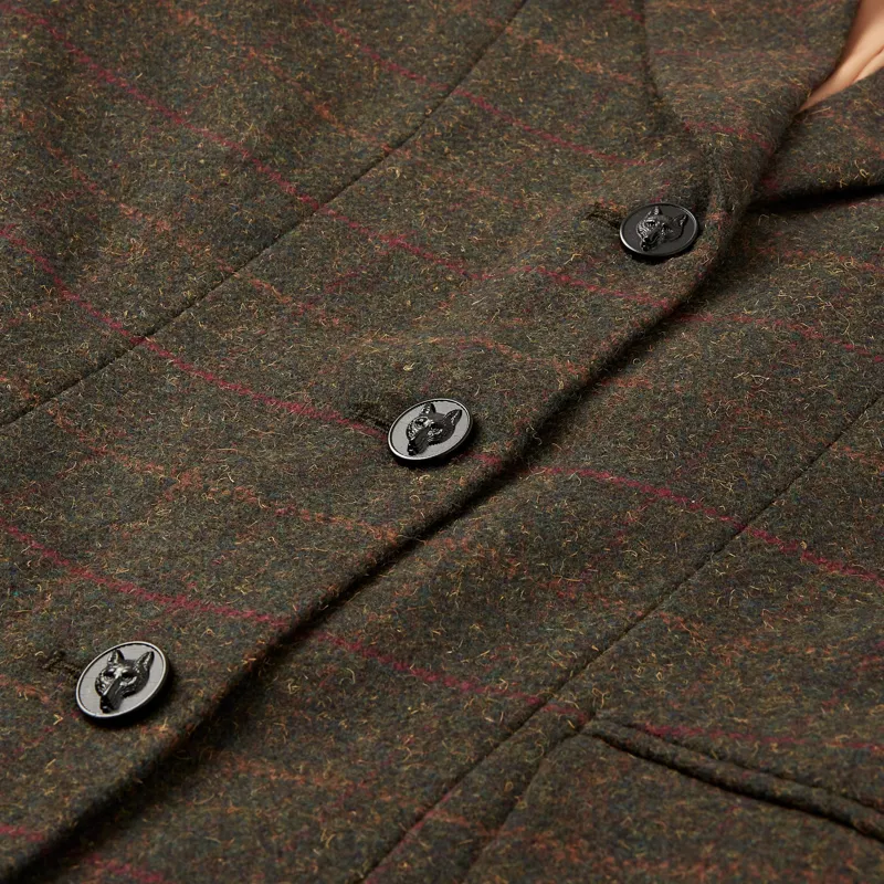 Cameo Junior Tweed Jacket - Moss-2