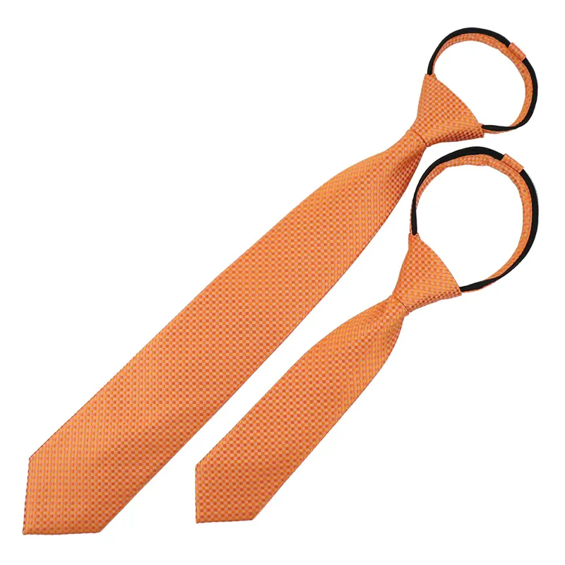 Cameo Adults Zip Show Tie - Orange - One Size