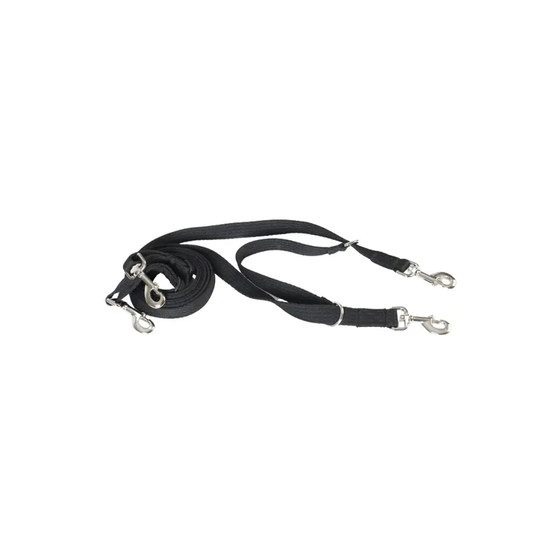 Cameo Grass Reins - Black - One Size
