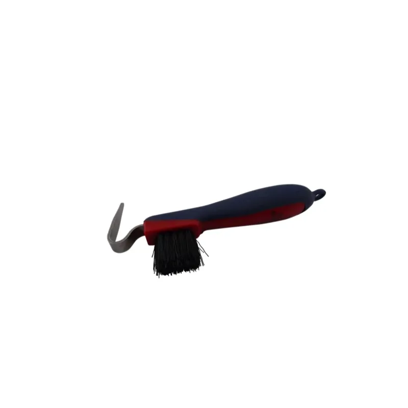 Cameo Hoof Pick with Brush - Red/Navy - One Size