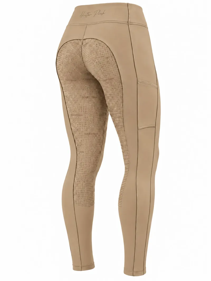Hatton Park Orleton Riding Tights - Camel-1