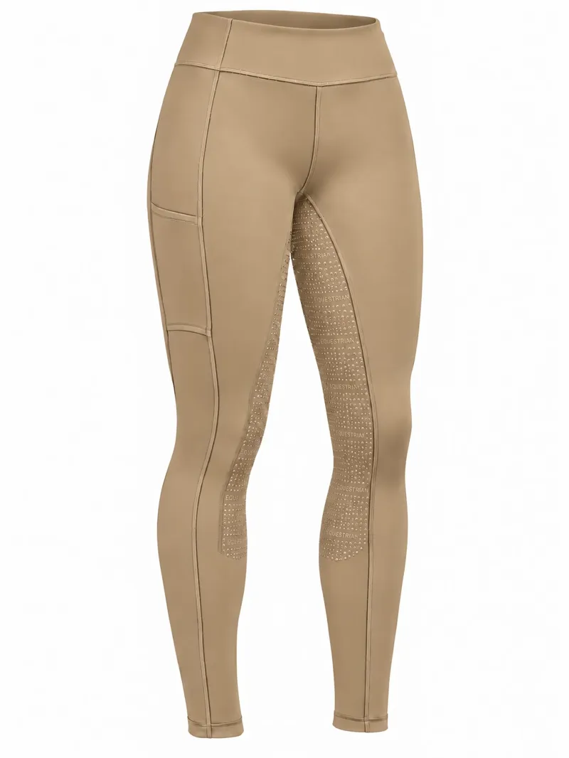 Hatton Park Orleton Riding Tights - Camel