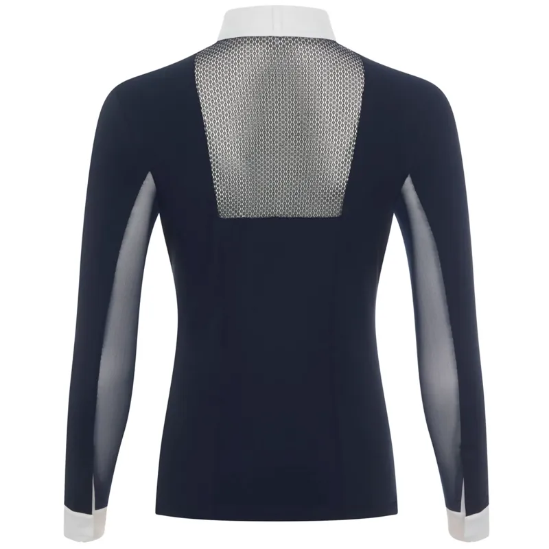 LeMieux Camille Long Sleeve Show Shirt - Navy-1