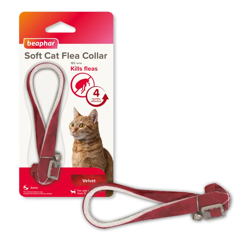 Beaphar Velvet Soft Cat Flea Collar - 30cm-2