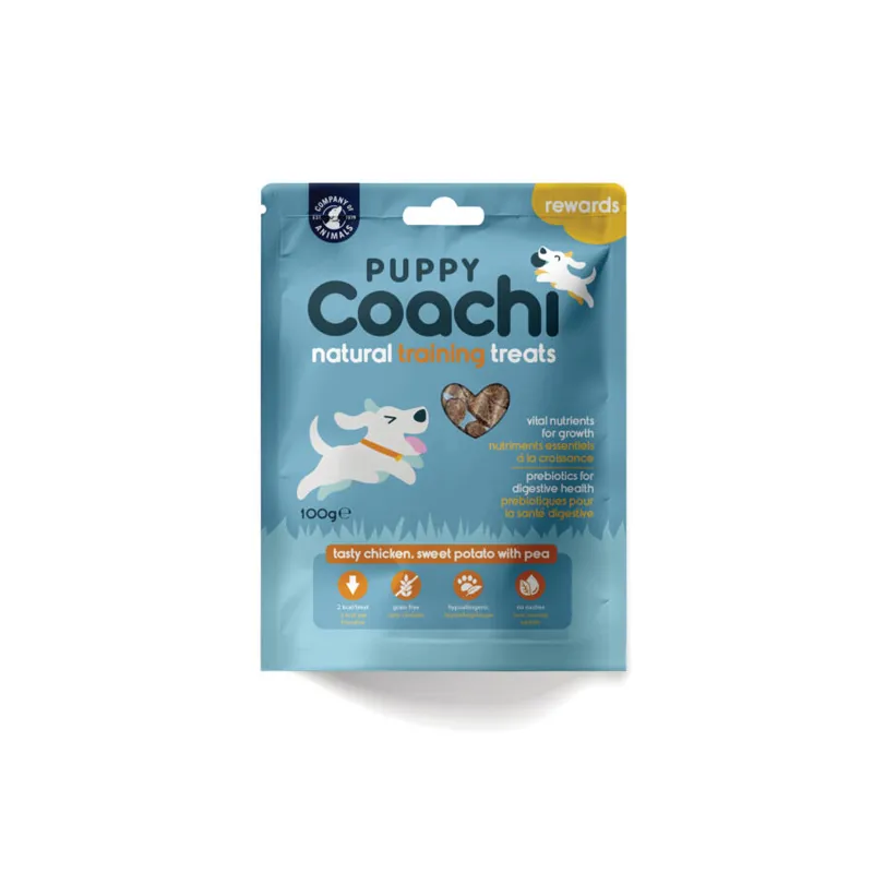 Coachi Puppy Natural Training Treats - Chicken Sweet Potato and Pea 100g