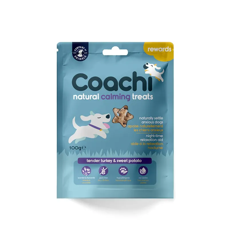 Coachi Natural Calming Treats - Turkey and Sweet Potato 100g