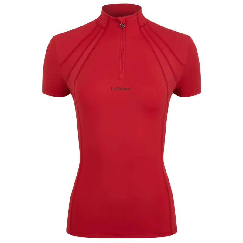 LeMieux Mia Mesh Short Sleeve Base Layer - Chilli