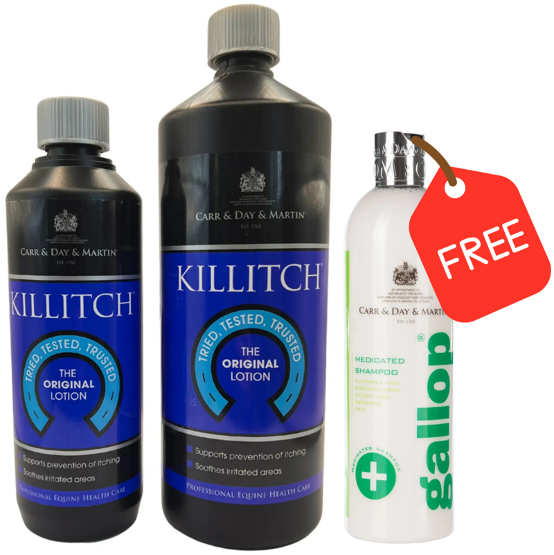 Carr and Day and Martin KILLITCH Sweet Itch Lotion - With FREE Medicated Shampoo