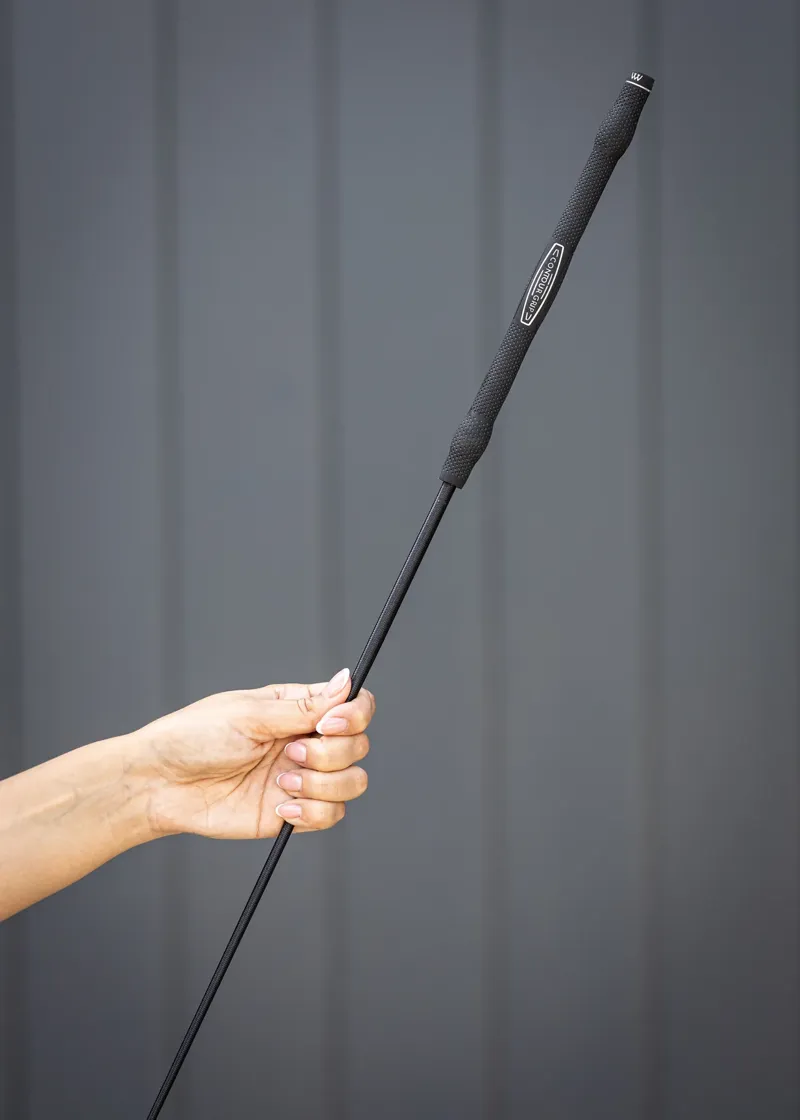 Woof Wear Contour Dressage Whip - Black-1
