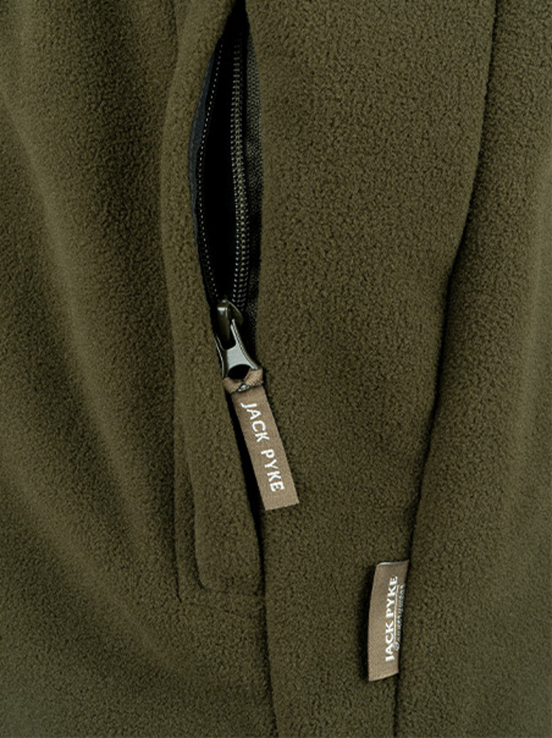 Jack Pyke Countryman Men's Fleece Gilet - Dark Olive-6