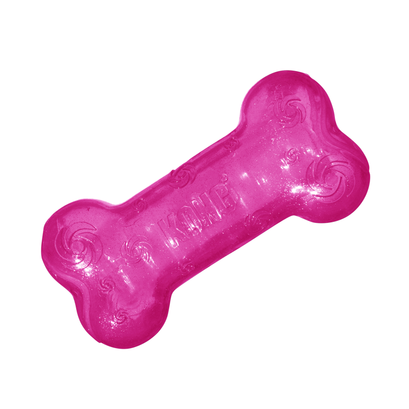 KONG Squeezz Crackle Bone Dog Toy - Assorted Colours