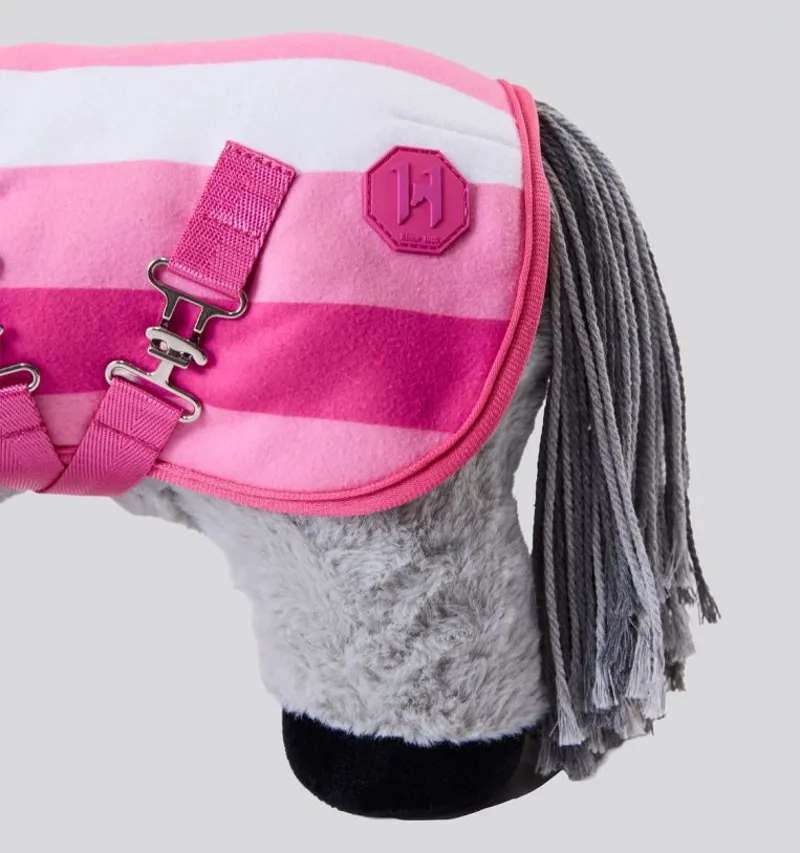Crafty Ponies x Horseware Newmarket Fleece Cooler - Witney Pink-2