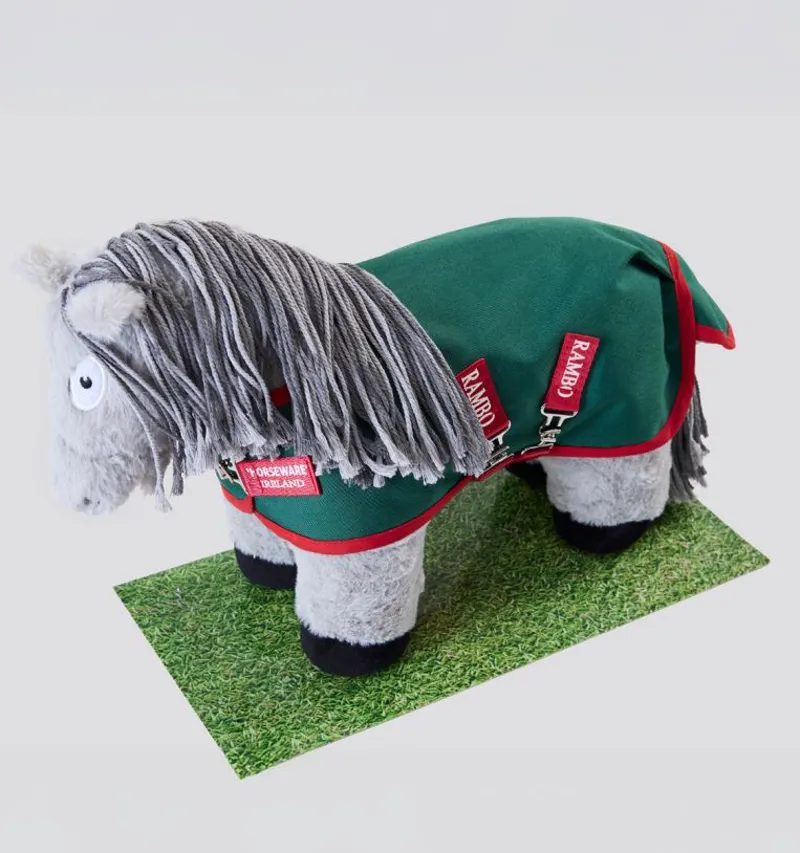 Crafty Ponies x Rambo Original Turnout Rug - Green/Red-2