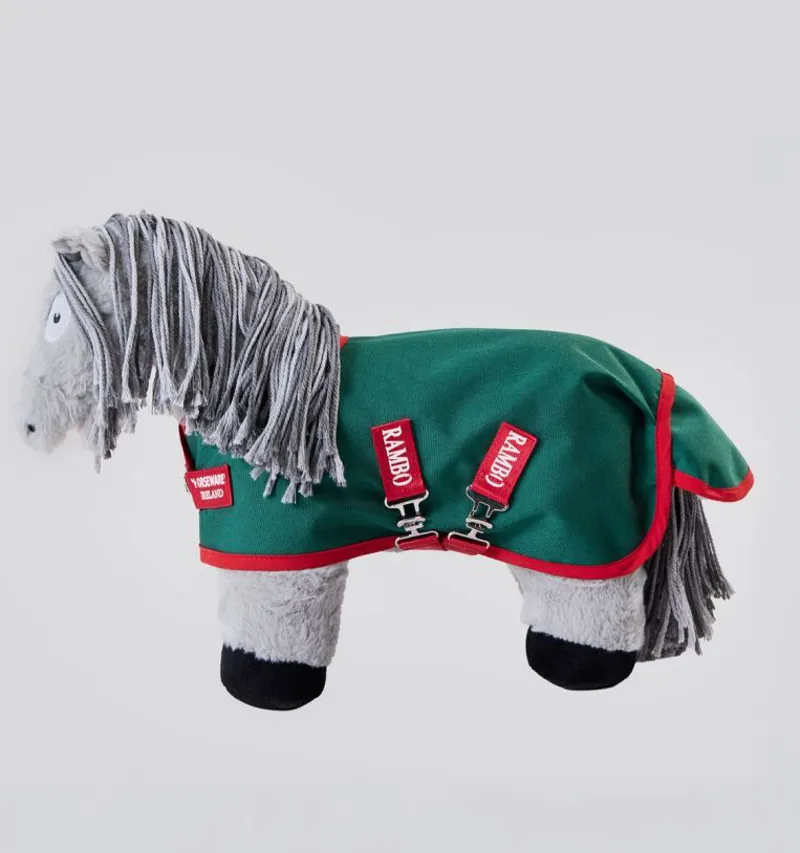 Crafty Ponies x Rambo Original Turnout Rug - Green/Red-3