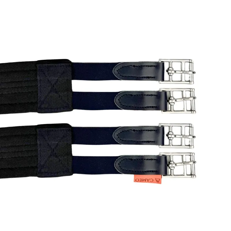 Cameo Cushion Girth - Elastic Both Ends - Black