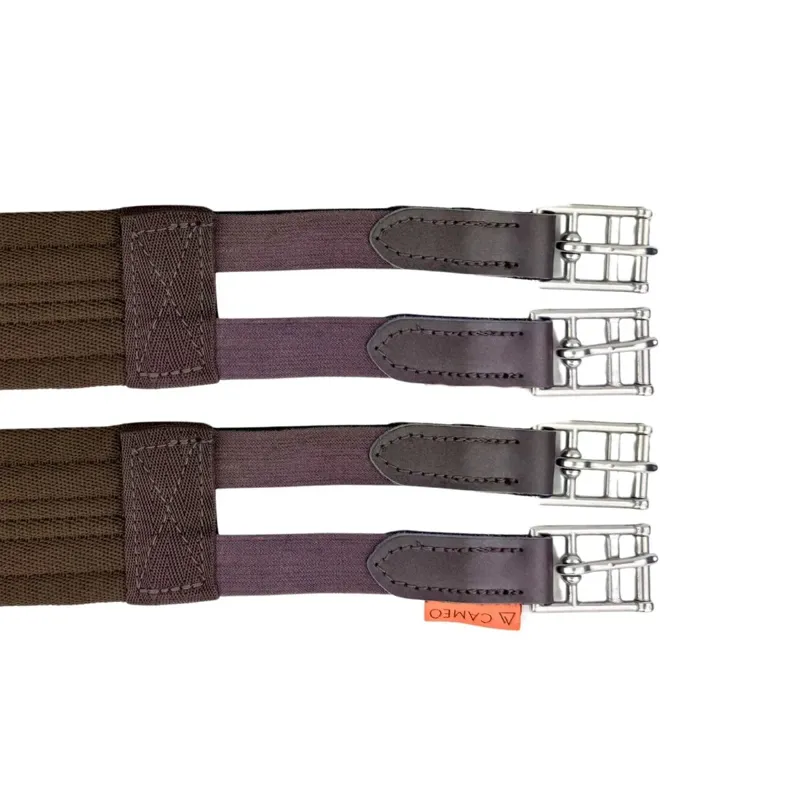 Cameo Cushion Girth Elastic Both Ends - Brown