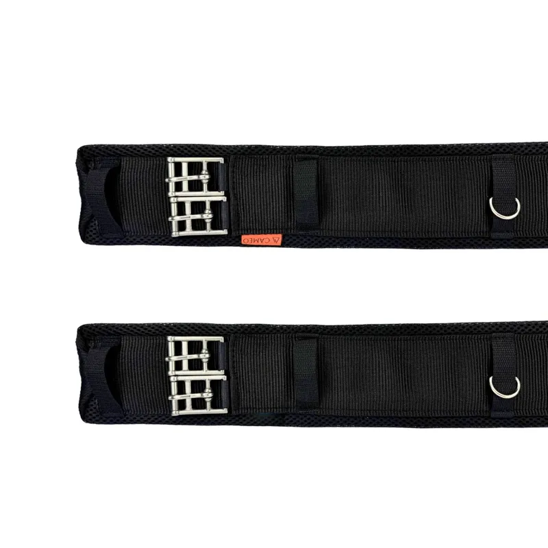 Cameo Dressage Cushion Girth - No Elastic - Black