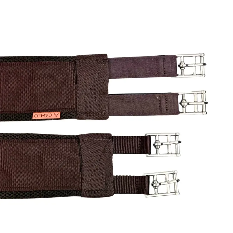 Cameo Air Girth - Elastic One End - Brown-1