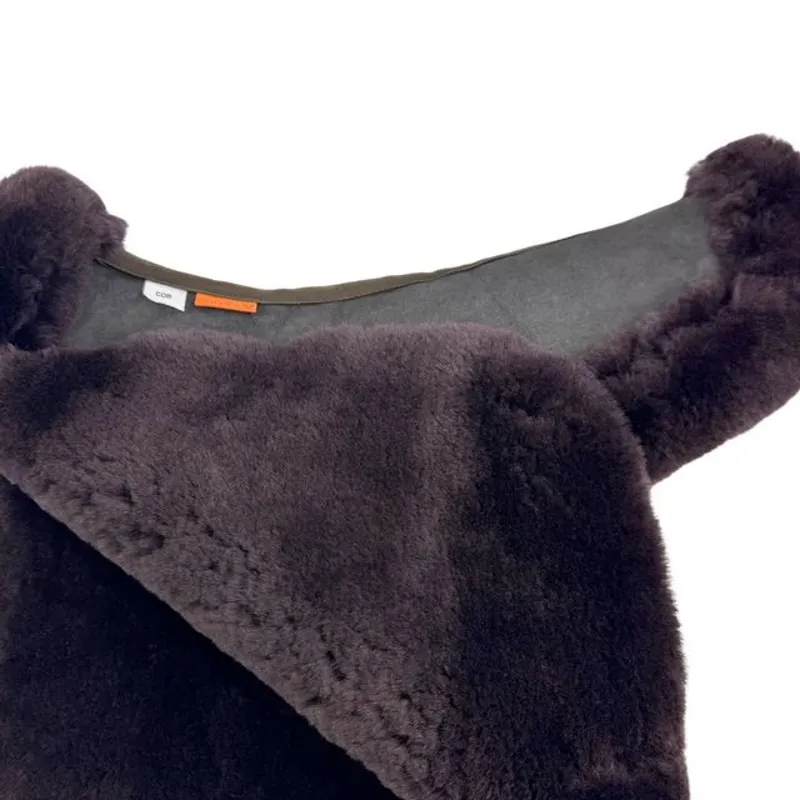 Cameo Lambswool Numnah - Working Hunter - Brown-2