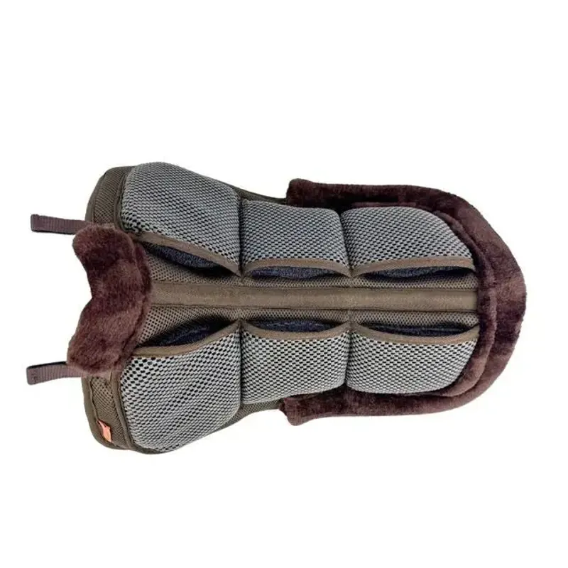 Cameo Lambwool Multi Riser - Dressage - Brown-1