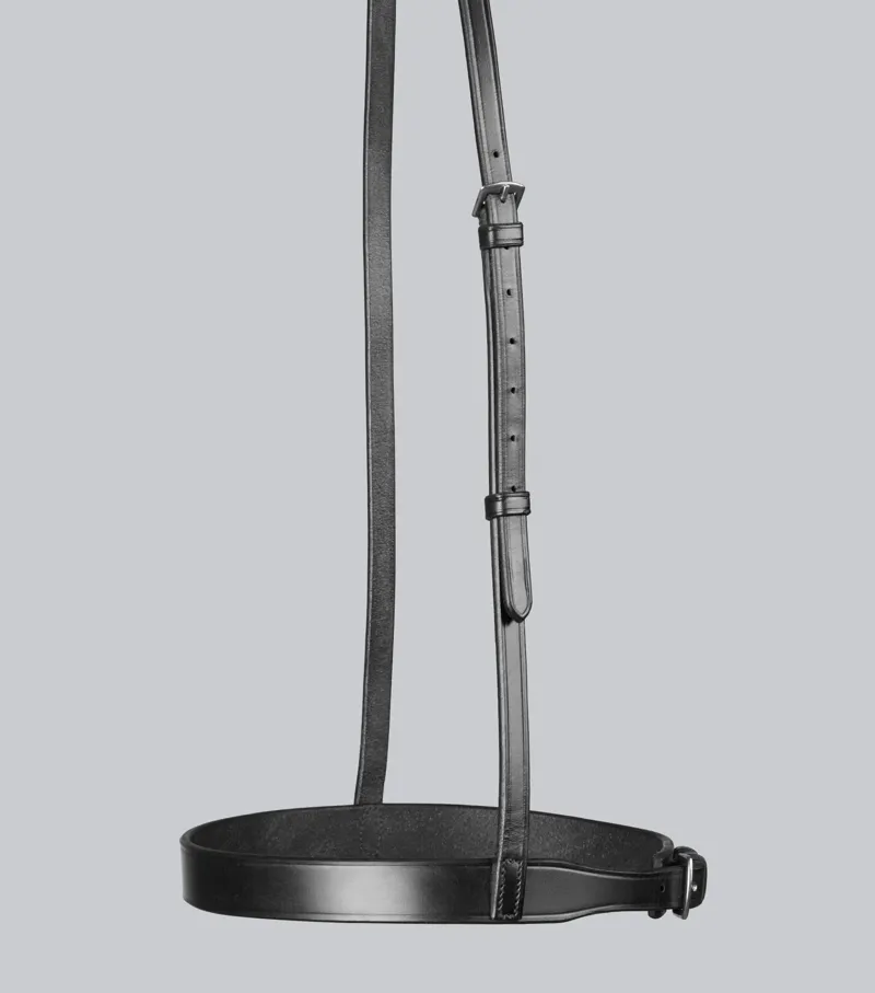 Premier Equine Cavesson Noseband For Racing Bridle - Black