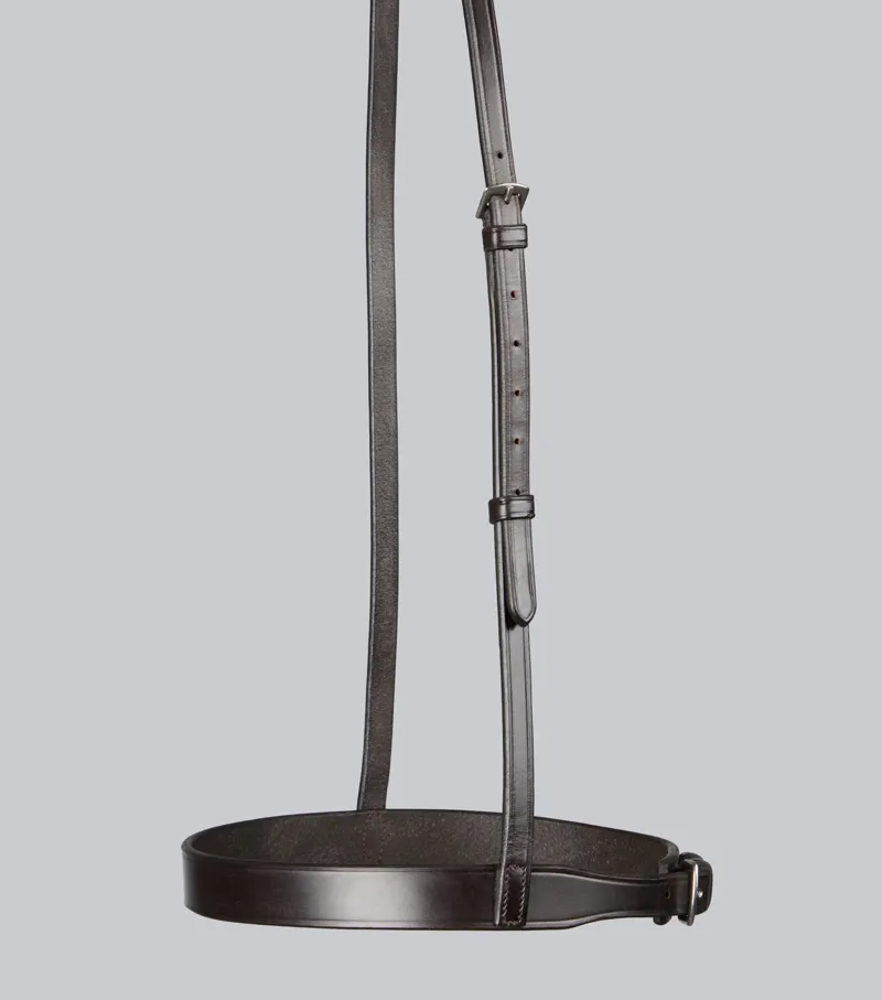 Premier Equine Cavesson Noseband For Racing Bridle - Dark Havana