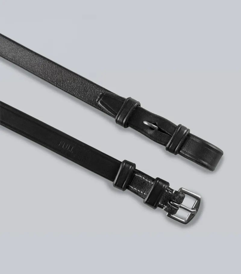 Premier Equine Cheek Pieces For Hunter Bridle - Black-1