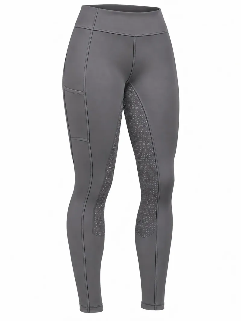 Hatton Park Orleton Winter Riding Tights - Dark Grey