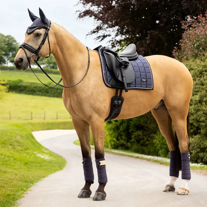 LeMieux Loire Classic Dressage Square Saddlepad - Dusk Blue-2