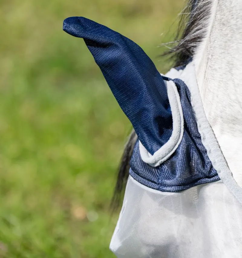 Horseware Shield Fly Mask - Navy/Silver-5