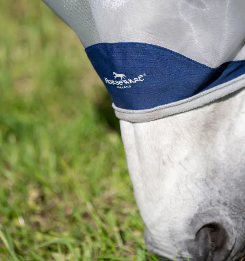 Horseware Shield Fly Mask - Navy/Silver-7