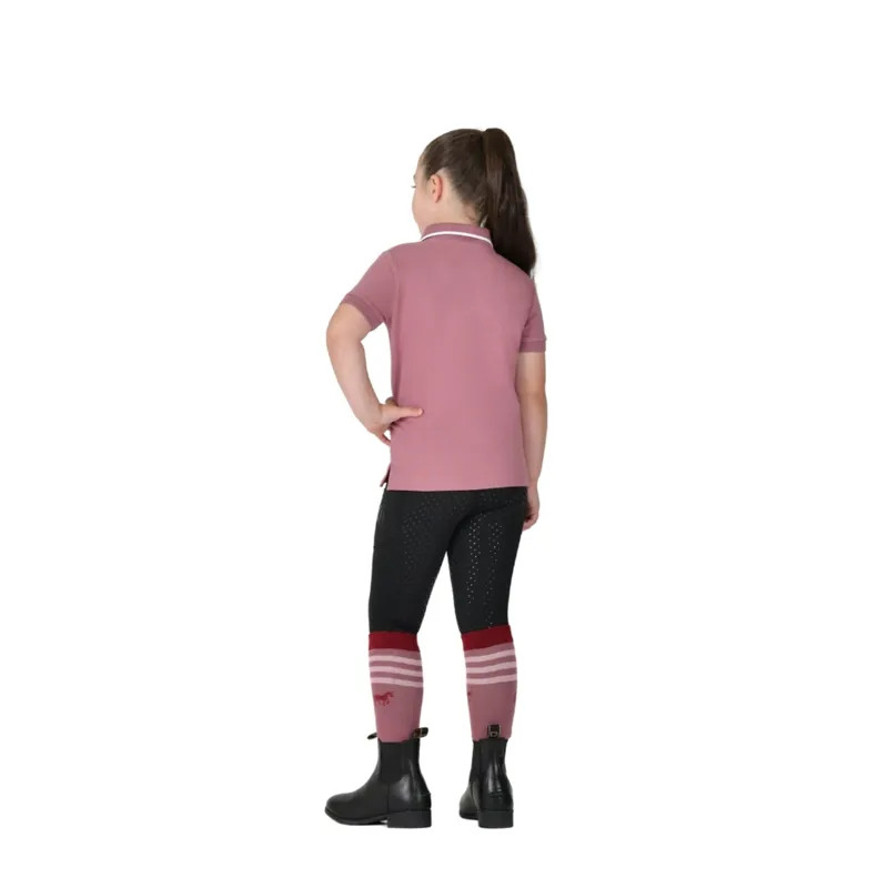 Dublin Cotton Pique Children Polo - Dusty Rose-2