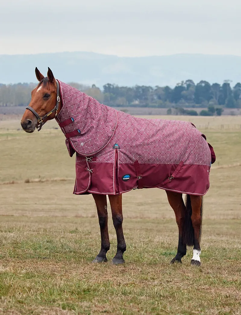 WeatherBeeta Comfitec Limited Edition 220g Turnout Rug Detach-A-Neck - Bit Print