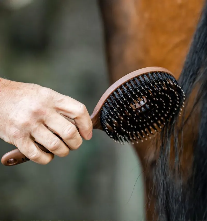 Horseware Mane and Tail Brush - Wood Effect-2