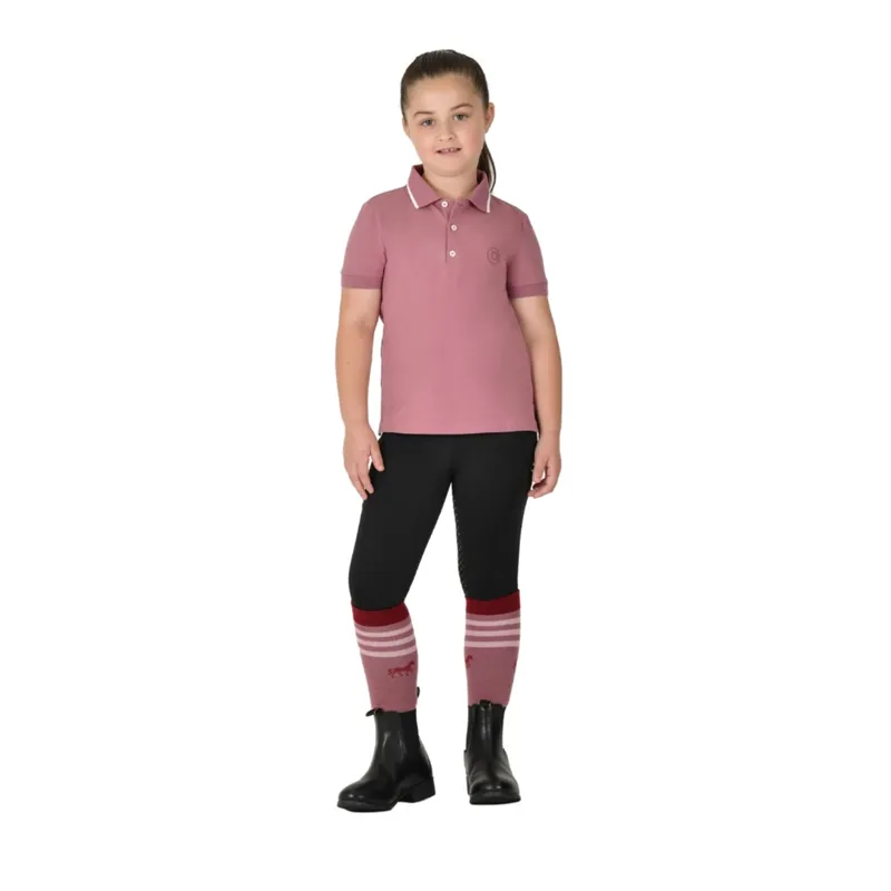 Dublin Cotton Pique Children Polo - Dusty Rose