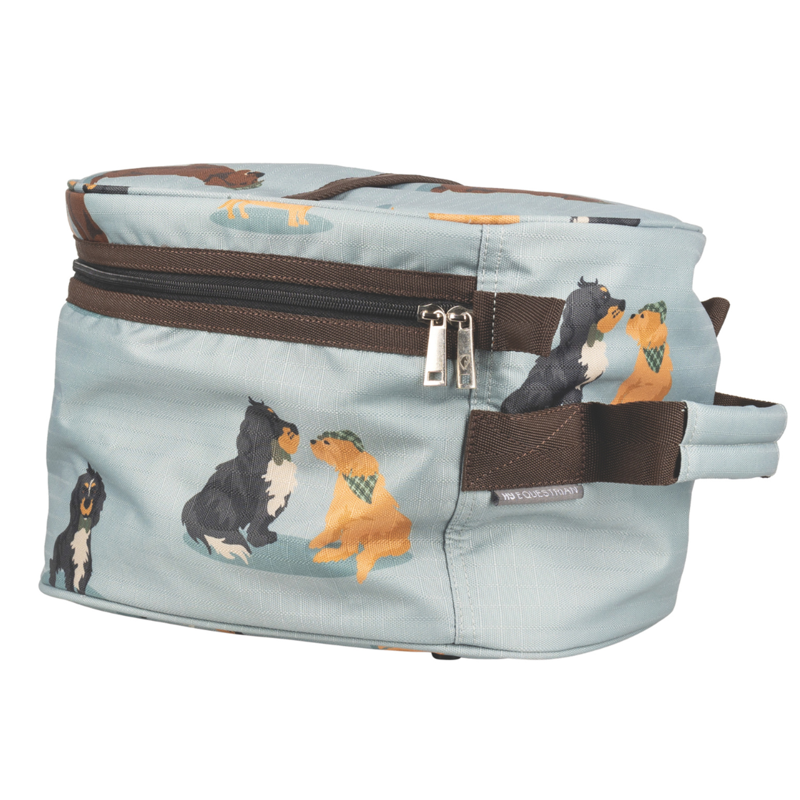 Hy Equestrian It's A Dog's Life Hat Bag - Dusty Blue-1