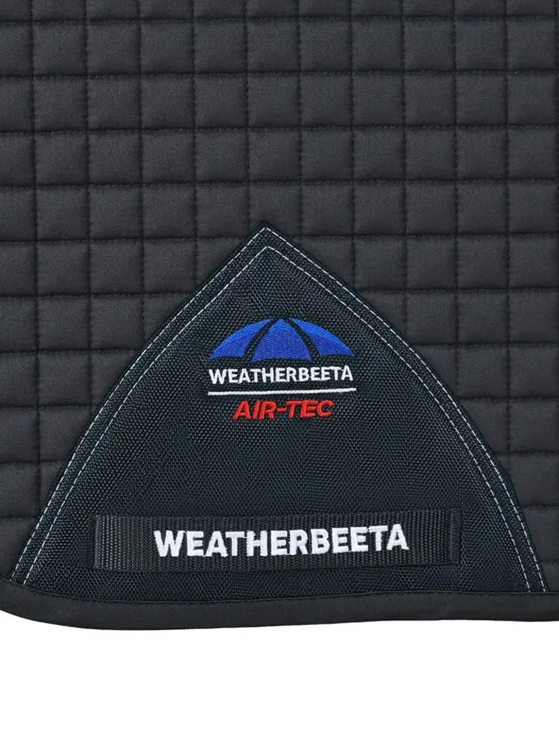 WeatherBeeta Prime Air-Tec Dressage Saddle Pad - Charcoal-1