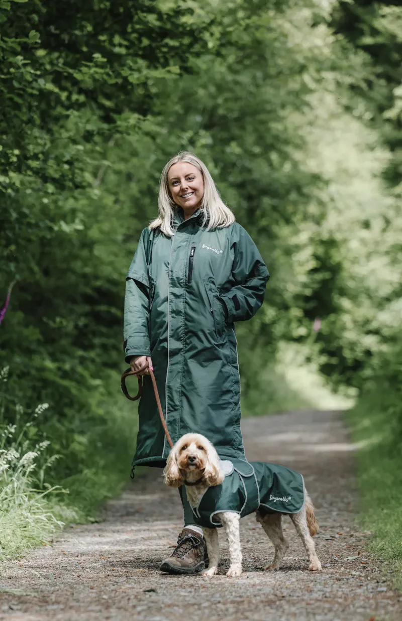 EQUIDRY Drywalks Waterproof All Seasons Coat - Forest Green-5