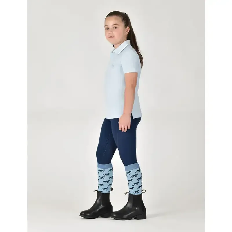 Dublin Cotton Pique Children's Polo - Sky Blue-2