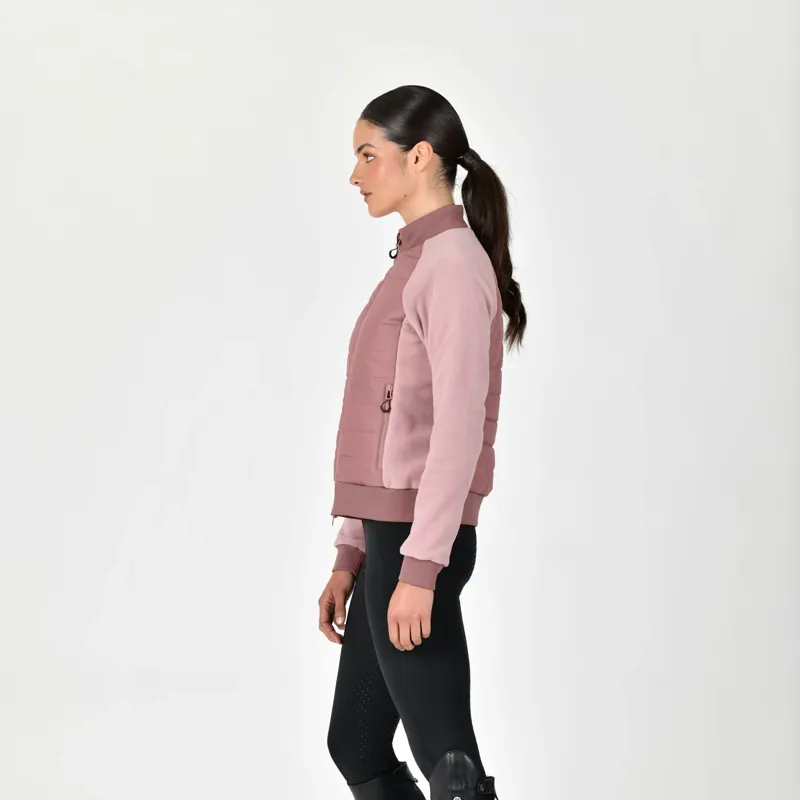 Dublin Insulated Hybrid Ladies Jacket - Dusty Rose-1