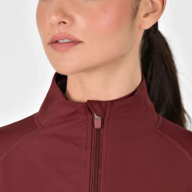 Dublin Versatile Ladies Fitted Zip Through Jacket - Cabernet-2