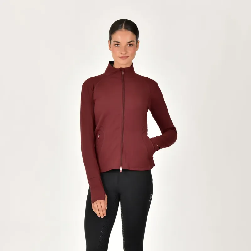 Dublin Versatile Ladies Fitted Zip Through Jacket - Cabernet