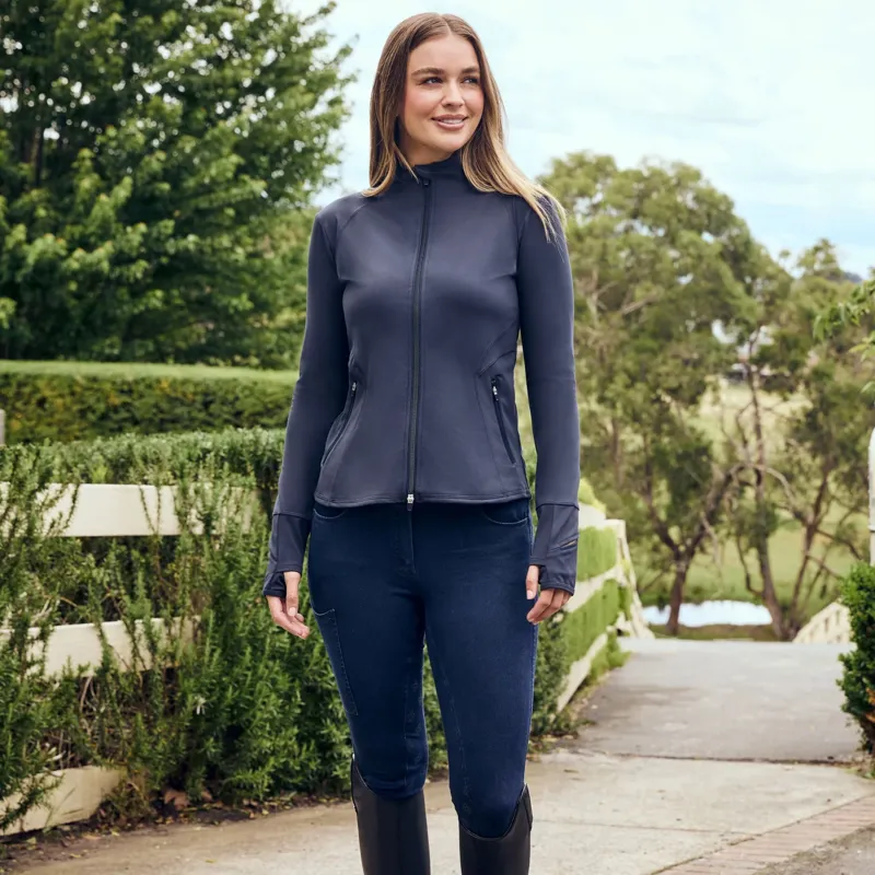 Dublin Versatile Ladies Fitted Zip Through Jacket - Navy-1