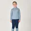 Dublin Breathable Long Sleeve Children's Riding Top - Blue Fog