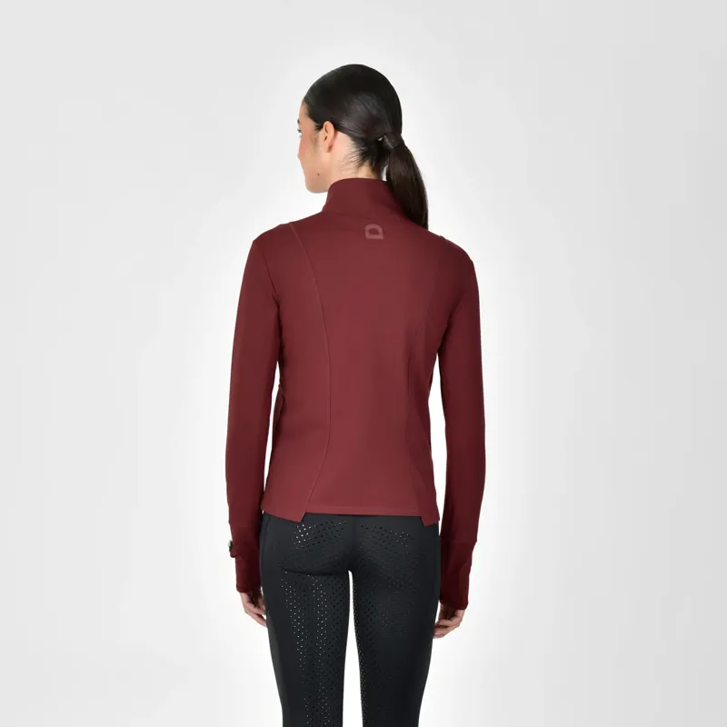 Dublin Versatile Ladies Fitted Zip Through Jacket - Cabernet-1