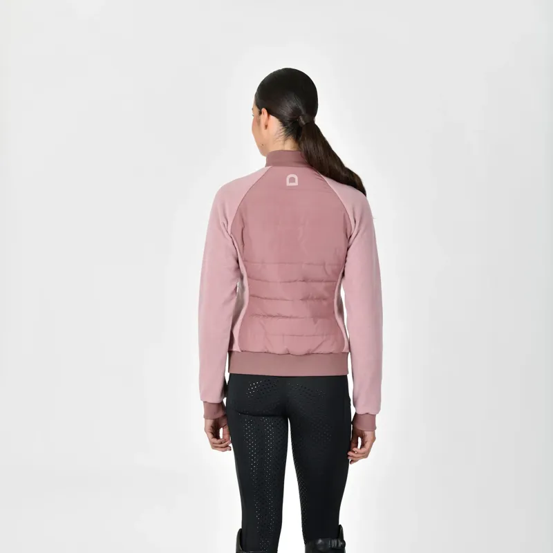 Dublin Insulated Hybrid Ladies Jacket - Dusty Rose-2