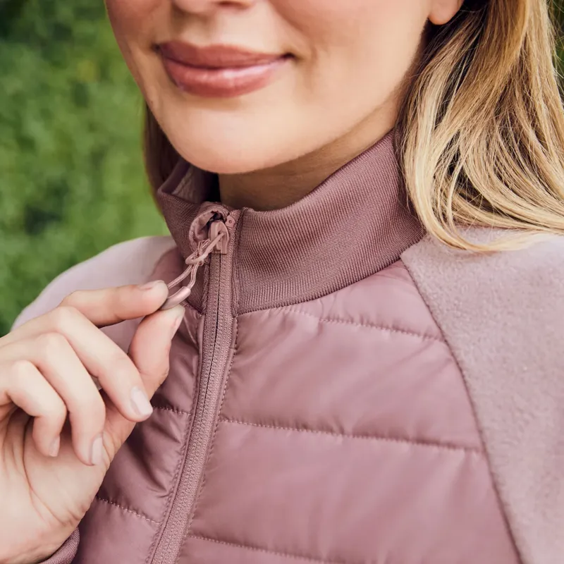 Dublin Insulated Hybrid Ladies Jacket - Dusty Rose-3